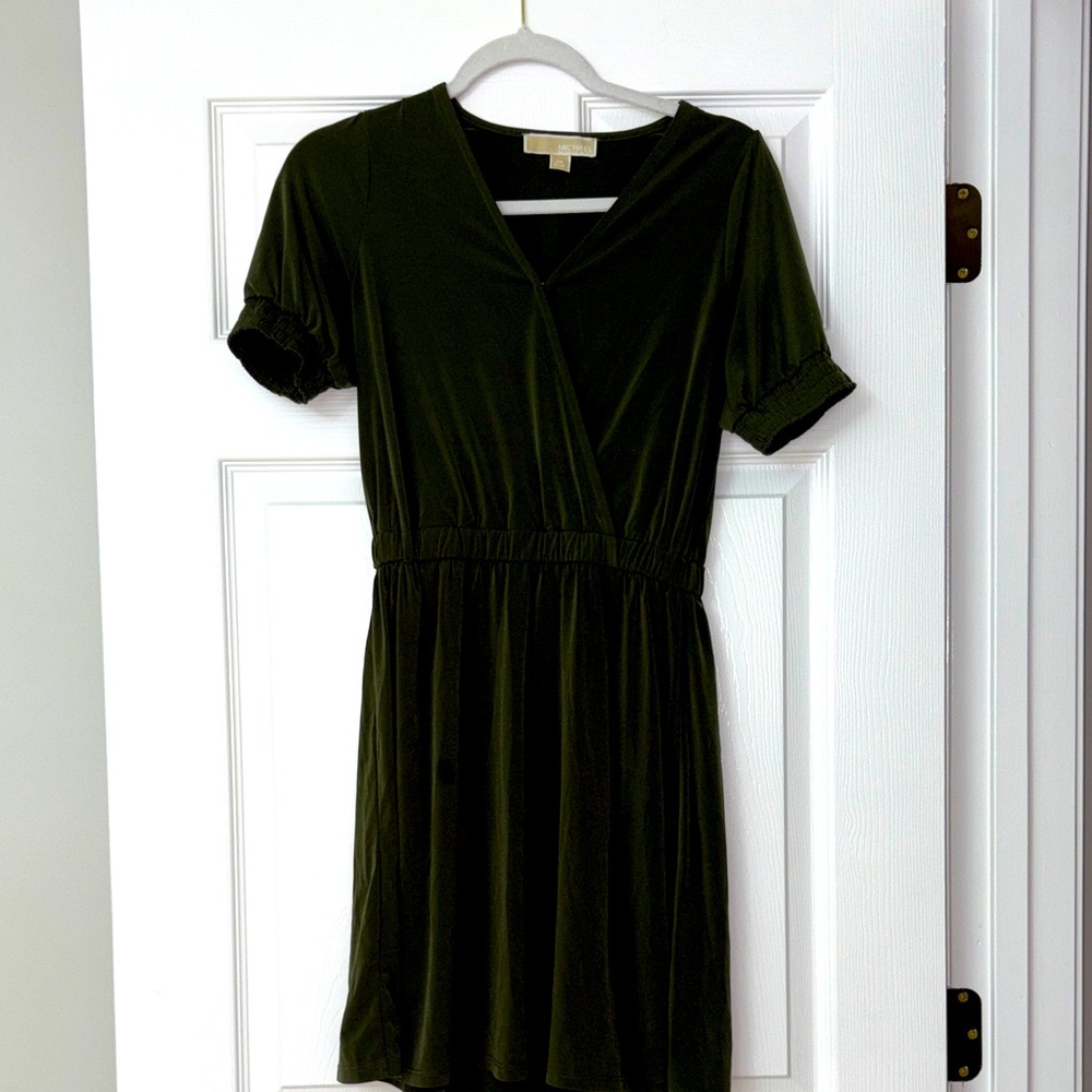 Michael Kors Dark Green Mini Dress